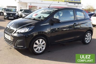 Peugeot 108 1.0 VTi Active Top! 3dr EU5 Convertible Petrol BlackPeugeot 108 1.0 VTi Active Top! 3dr EU5 Convertible Petrol Black at Motor Finance 4u Tunbridge Wells