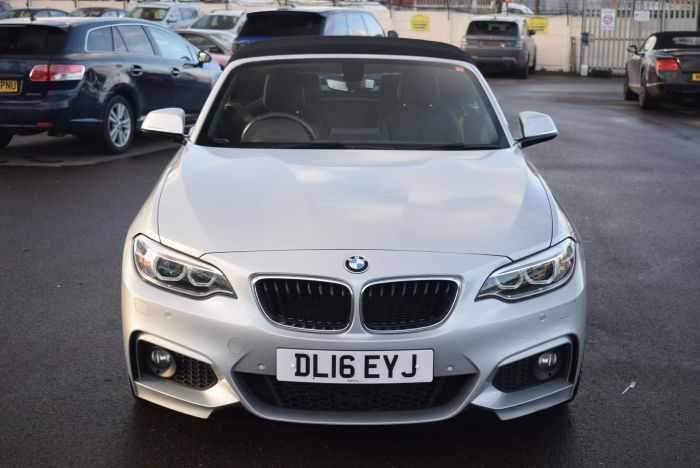 BMW 2 Series 2.0 220d M Sport (s/s) 2dr Convertible Diesel Silver