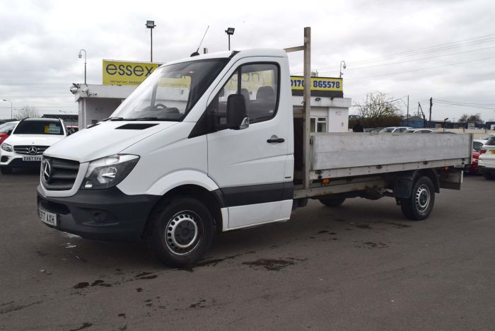 Mercedes-Benz Sprinter 2.1 CDI 314 Dropside Truck 2dr (EU6, LWB) Chassis Cab Diesel White