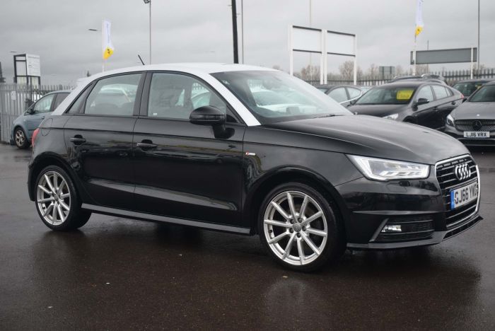 Audi A1 1.6 TDI S line Sportback (s/s) 5dr Hatchback Diesel Black