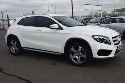 Mercedes-Benz GLA Class 2.1 GLA220 CDI AMG Line (Premium) 4MATIC 5dr Auto SUV Diesel WhiteMercedes-Benz GLA Class 2.1 GLA220 CDI AMG Line (Premium) 4MATIC 5dr Auto SUV Diesel White at Motor Finance 4u Tunbridge Wells