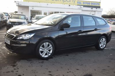 Peugeot 308 SW 1.6 BlueHDi Active EAT6 (s/s) 5dr Auto Estate Diesel BlackPeugeot 308 SW 1.6 BlueHDi Active EAT6 (s/s) 5dr Auto Estate Diesel Black at Motor Finance 4u Tunbridge Wells