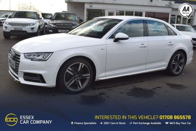 Audi A4 2.0 TFSI S line S Tronic (s/s) 4dr Auto Saloon Petrol WhiteAudi A4 2.0 TFSI S line S Tronic (s/s) 4dr Auto Saloon Petrol White at Motor Finance 4u Tunbridge Wells