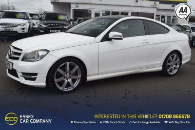 Mercedes-Benz C Class 2.1 C220 CDI AMG Sport Edition (Premium Plus) 7G-Tronic Plus 2dr Auto Coupe Diesel WhiteMercedes-Benz C Class 2.1 C220 CDI AMG Sport Edition (Premium Plus) 7G-Tronic Plus 2dr Auto Coupe Diesel White at Motor Finance 4u Tunbridge Wells