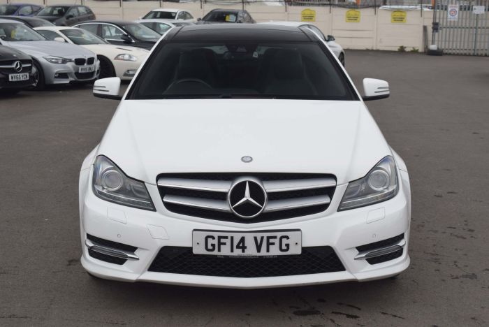 Mercedes-Benz C Class 2.1 C220 CDI AMG Sport Edition (Premium Plus) 7G-Tronic Plus 2dr Auto Coupe Diesel White