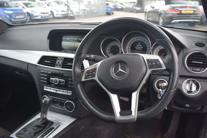 Mercedes-Benz C Class 2.1 C220 CDI AMG Sport Edition (Premium Plus) 7G-Tronic Plus 2dr Auto Coupe Diesel White