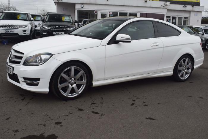 Mercedes-Benz C Class 2.1 C220 CDI AMG Sport Edition (Premium Plus) 7G-Tronic Plus 2dr Auto Coupe Diesel White