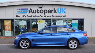 BMW 4 Series 2.0 420I XDRIVE M SPORT GRAN COUPE 4d 181 BHP Coupe Petrol BLUEBMW 4 Series 2.0 420I XDRIVE M SPORT GRAN COUPE 4d 181 BHP Coupe Petrol BLUE at Motor Finance 4u Tunbridge Wells