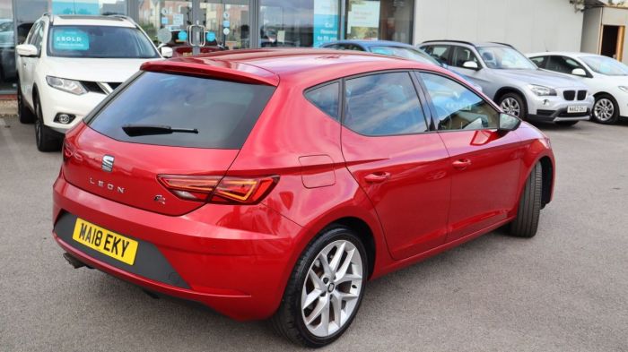 SEAT Leon 1.4 TSI FR TECHNOLOGY 5d 124 BHP Hatchback Petrol RED