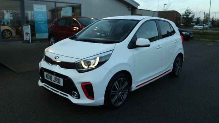 Kia Picanto 1.2 GT-LINE 5d 82 BHP Hatchback Petrol WHITE