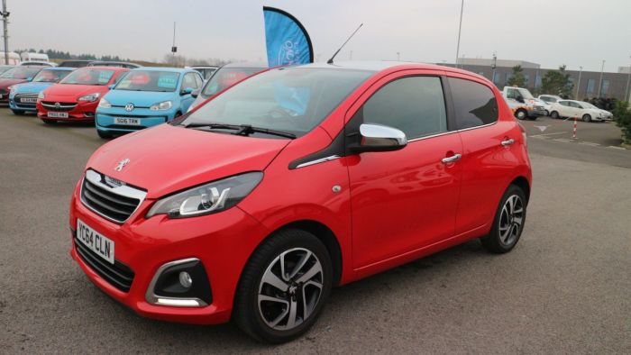 Peugeot 108 1.2 FELINE 5d 82 BHP Hatchback Petrol RED