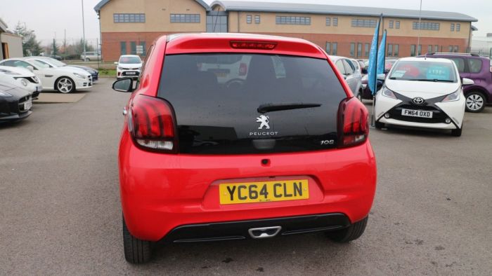 Peugeot 108 1.2 FELINE 5d 82 BHP Hatchback Petrol RED