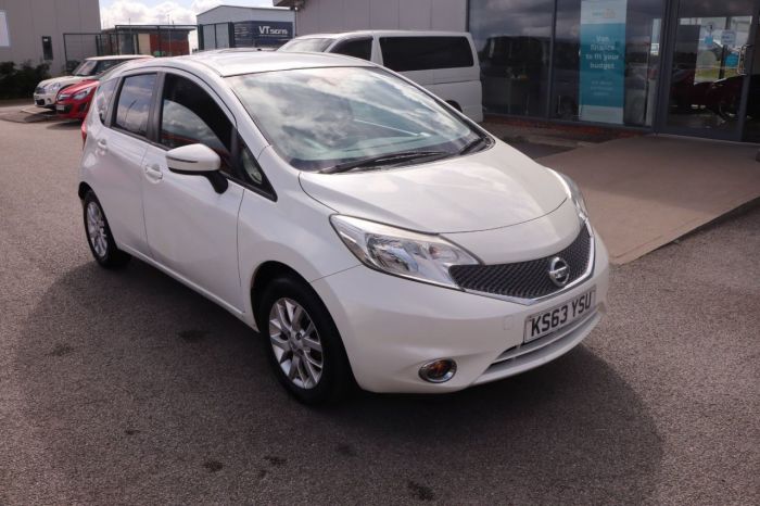 Nissan Note 1.2 ACENTA PREMIUM 5d 80 BHP MPV Petrol WHITE