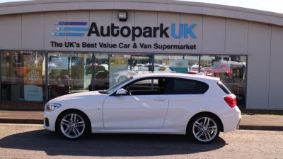 BMW 1 Series 1.5 116D M SPORT 3d 114 BHP Hatchback Diesel WHITEBMW 1 Series 1.5 116D M SPORT 3d 114 BHP Hatchback Diesel WHITE at Motor Finance 4u Tunbridge Wells