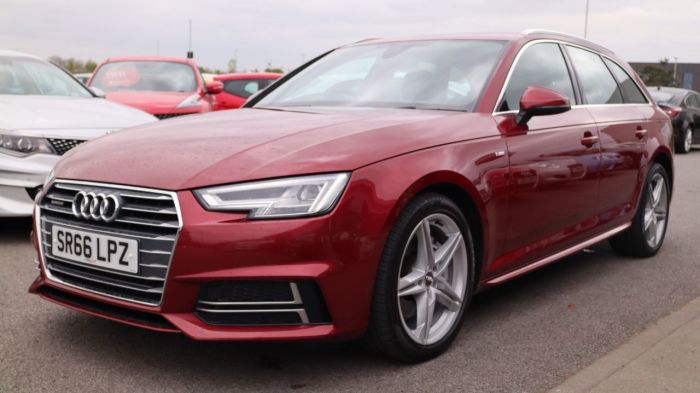 Audi A4 2.0 AVANT TDI QUATTRO S LINE 5d 188 BHP Estate Diesel RED