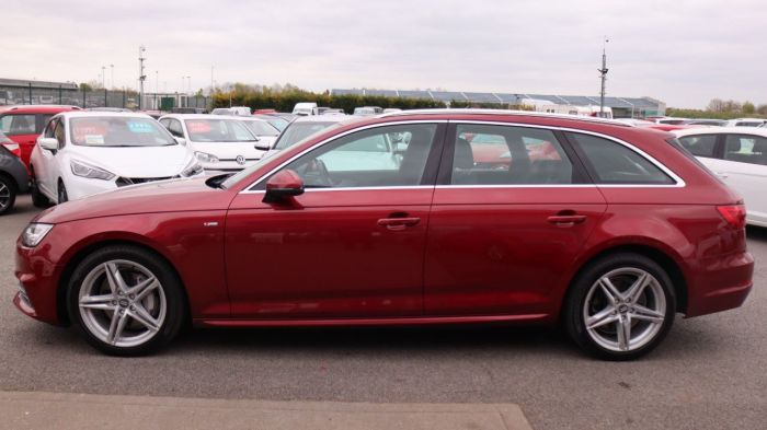 Audi A4 2.0 AVANT TDI QUATTRO S LINE 5d 188 BHP Estate Diesel RED