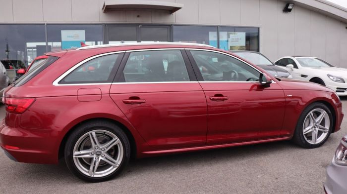 Audi A4 2.0 AVANT TDI QUATTRO S LINE 5d 188 BHP Estate Diesel RED