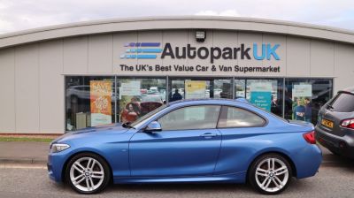 BMW 2 Series 2.0 220I M SPORT 2d 181 BHP Coupe Petrol BLUEBMW 2 Series 2.0 220I M SPORT 2d 181 BHP Coupe Petrol BLUE at Motor Finance 4u Tunbridge Wells