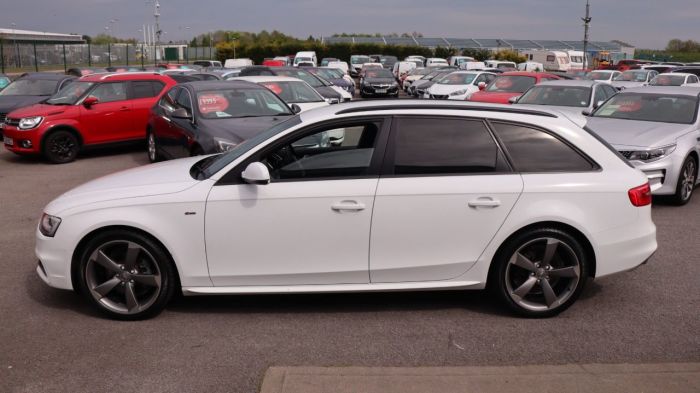 Audi A4 2.0 AVANT TDI BLACK EDITION 5d 141 BHP Estate Diesel WHITE