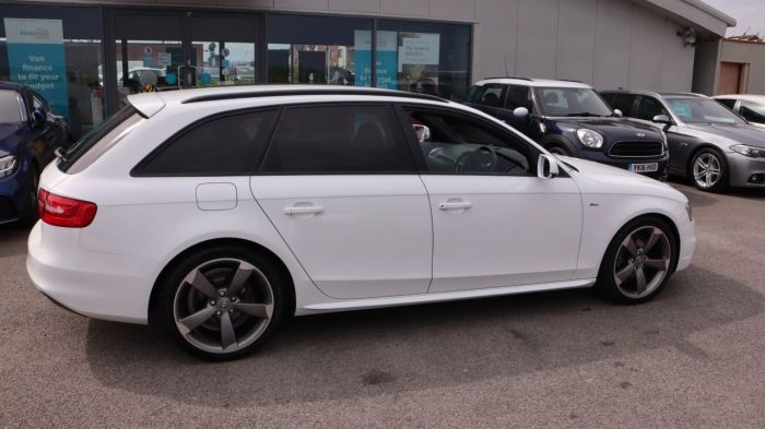 Audi A4 2.0 AVANT TDI BLACK EDITION 5d 141 BHP Estate Diesel WHITE