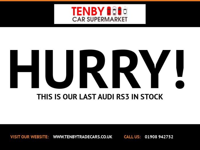 Audi RS3 2.5 RS3 SPORTBACK QUATTRO 5d 362 BHP Hatchback Petrol GREY