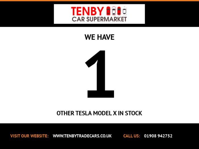 Tesla Model X 100D (Dual Motor) SUV 5dr Electric Auto 4WDE (417 bhp) SUV Electric BLACK