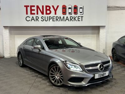 Mercedes-Benz CLS-Class 3.0 CLS350d V6 AMG Line (Premium) Coupe 4dr Diesel G-Tronic+ Euro 6 (s/s) (258 ps) Saloon Diesel SILVERMercedes-Benz CLS-Class 3.0 CLS350d V6 AMG Line (Premium) Coupe 4dr Diesel G-Tronic+ Euro 6 (s/s) (258 ps) Saloon Diesel SILVER at Motor Finance 4u Tunbridge Wells