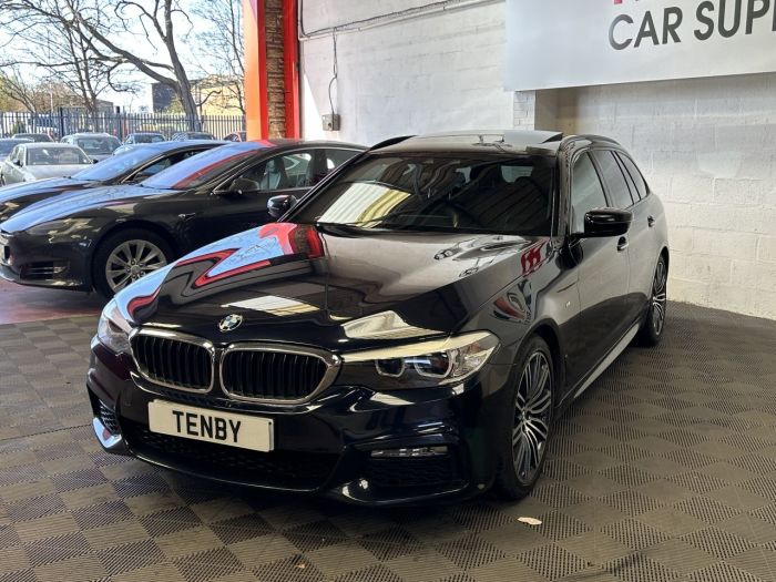 BMW 5 Series 2.0 520d M Sport Touring 5dr Diesel Auto Euro 6 (s/s) (190 ps) Estate Diesel BLACK