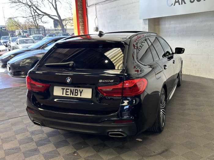 BMW 5 Series 2.0 520d M Sport Touring 5dr Diesel Auto Euro 6 (s/s) (190 ps) Estate Diesel BLACK