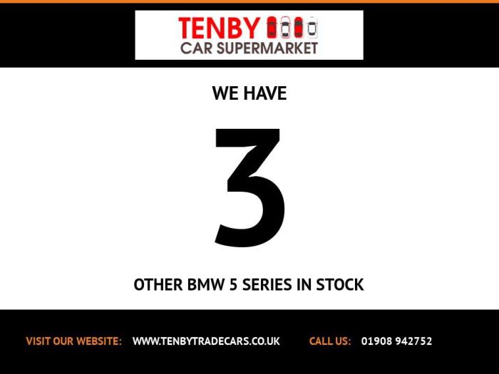 BMW 5 Series 2.0 520d M Sport Touring 5dr Diesel Auto Euro 6 (s/s) (190 ps) Estate Diesel BLACK